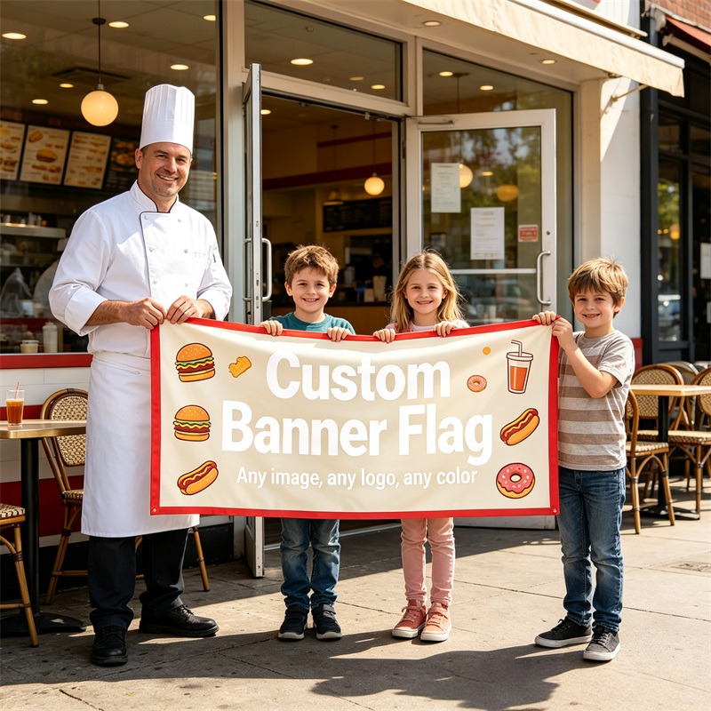 Commercial Printing Market - Banderas Publicitarias Personalizadas para Exteriores, Duraderas,