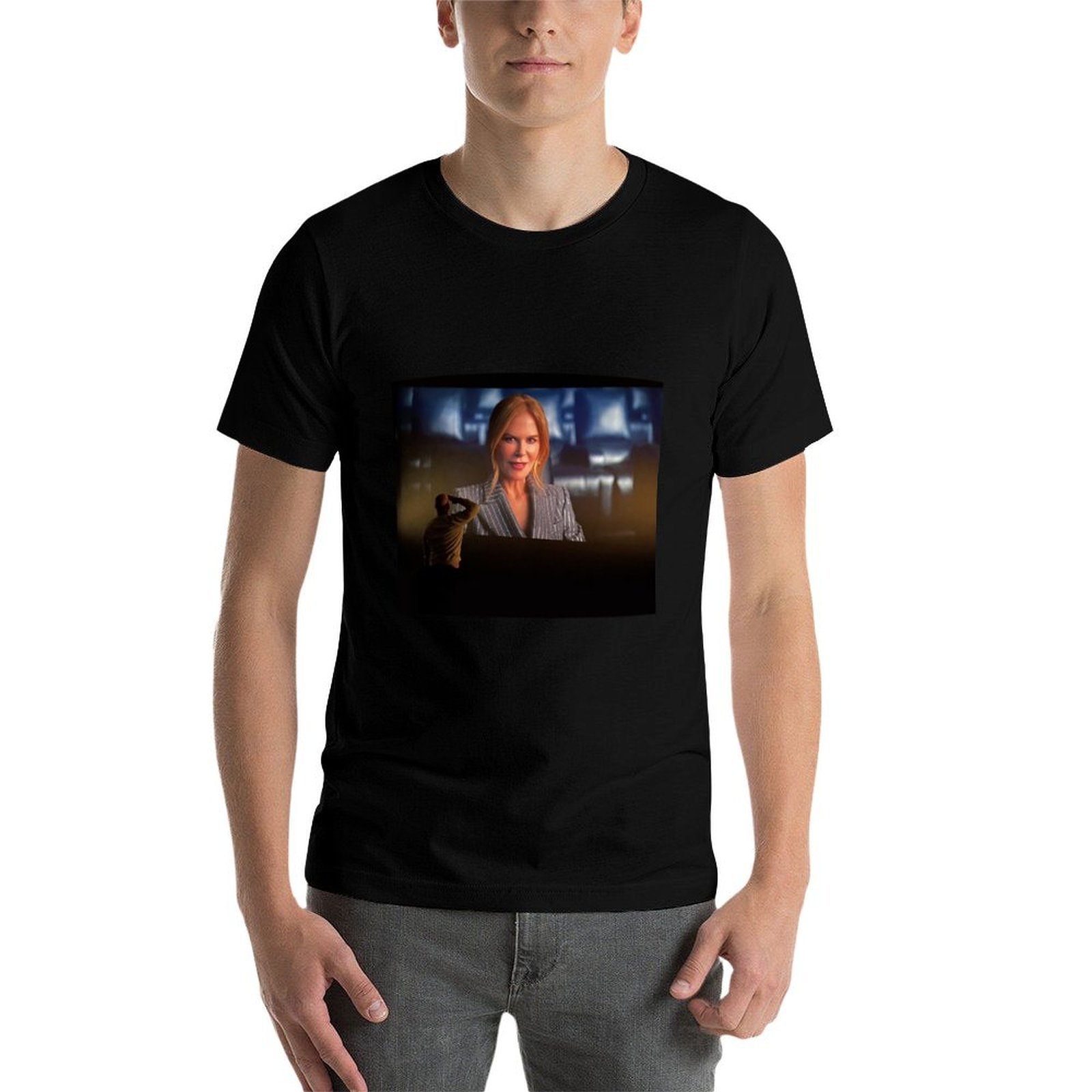 hombre saludando a Nicole Kidm - Commercial Shirt Printing reseña y precio