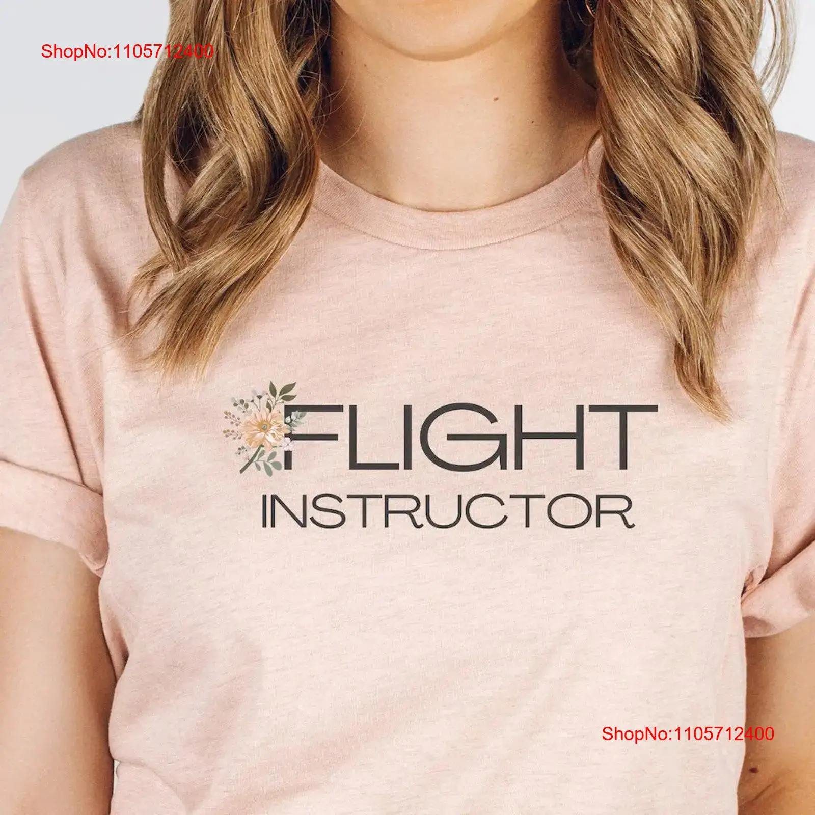 Camiseta Floral Flight Instruc - Commercial Shirt Printing reseña y precio