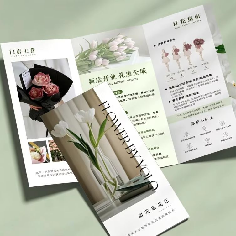 Folletos publicitarios persona - Commercial Printing Market reseña y precio