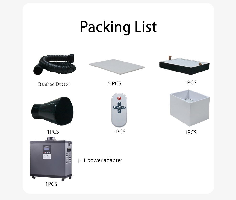 Extractor de humos láser 210W  - Dtf Printer Machine reseña y precio
