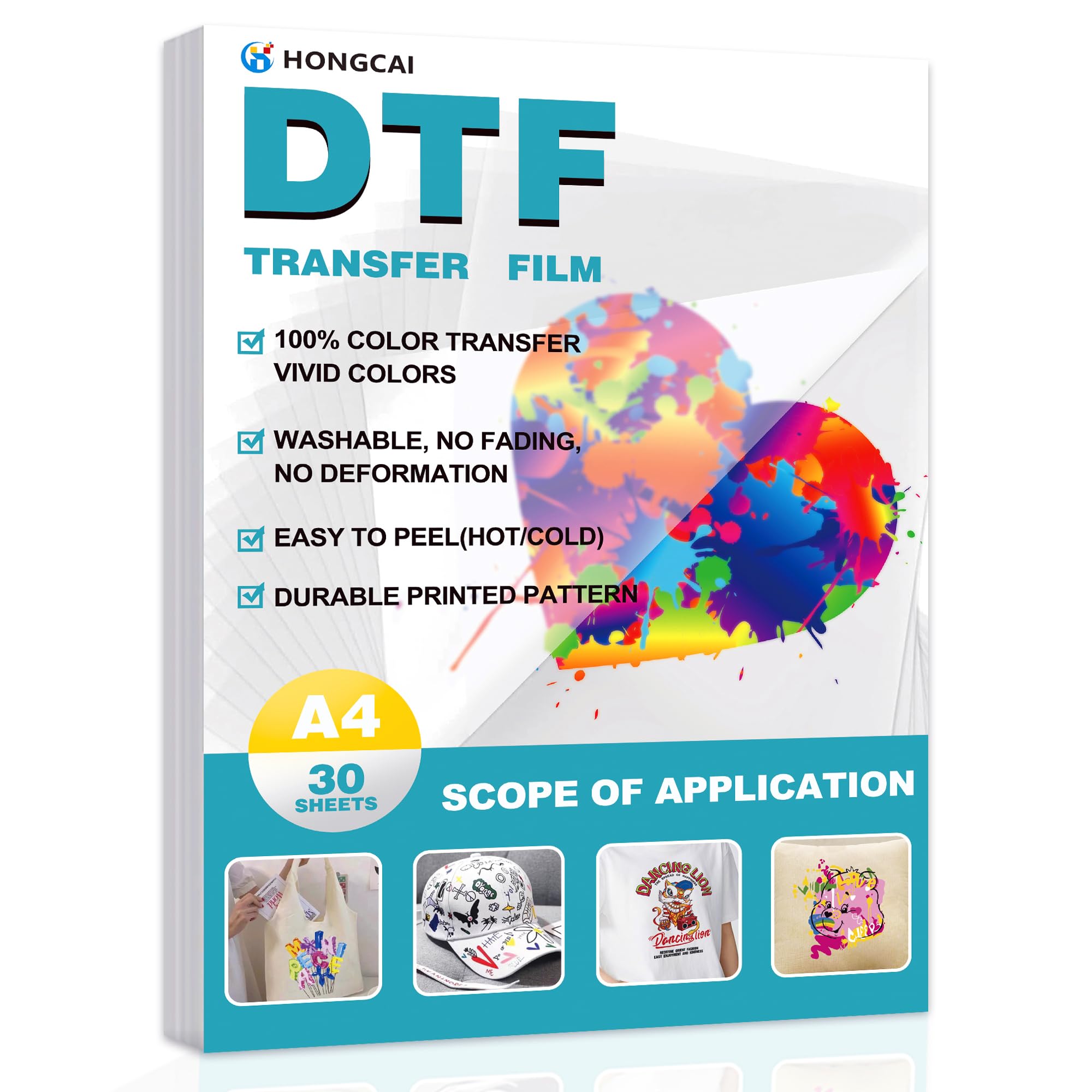HONGCAI 30 hojas de película d - Dtf Hot Peel Film reseña y precio
